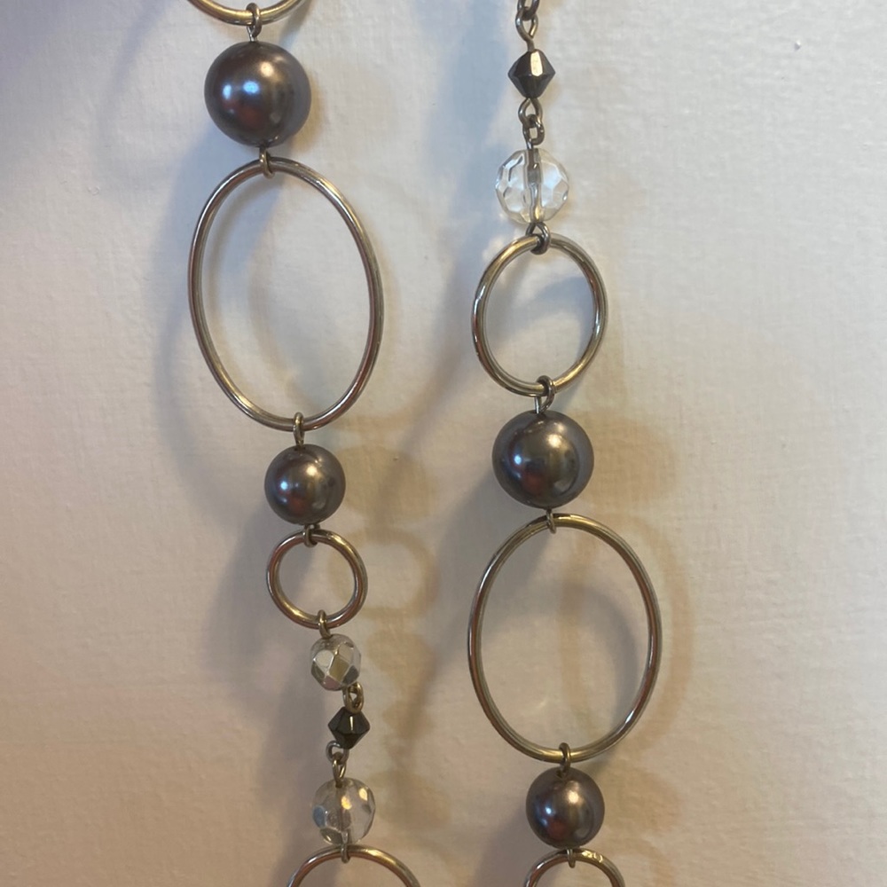 Lia Sophia Alpine crystal and pearl necklace